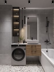 Столешница Cersanit Stone из керамогранита Balance 800х450х20мм, цвет серый матовый   64186 — изображение 4