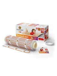 Теплый пол ТЕПЛОЛЮКС Tropix МНН 0,5м2, 160Вт/м2, 0,5м х 1м, 80Вт, без терморегулятора