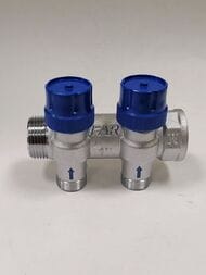 Коллектор регулируемый FAR 1"ВН на 2 отвода М24х19, FK 3913 C102