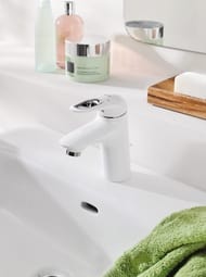 Смеситель Grohe EuroStyle 33558LS3 для раковины на одно отверстие, однорычажный, белый