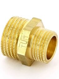 Ниппель переходной Tiemme 1/2"Нх3/8"Н латунь, 1500074(1552G000403)