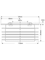 ���������� McAlpine � 110 �� (����������� ������ 4"/110�� �����) �� ��=50 ��, ������ DC3-BL