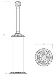 Migliore Cristalia ����� ���������, ������/SWAROVSKI ML.CRS-60.213.BR/16770