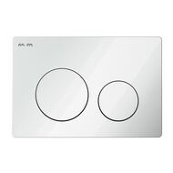 Комплект инсталляции AM.PM клавиша PrimeFit L белая+унитаз Func FlashClean с сиденьем IS90101.8F1701