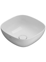 Раковина Globo T-EDGE (380x380х160) накладная, без отверстия под смеситель, белая B6Q38BI — миниатюра 1