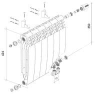 �������� ��������������� 6 ������ ROYAL THERMO BiLiner V ��� 430�480�87 660�� ������ �����., �����