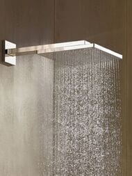 Верхний душ Hansgrohe Raindance E 300 1jet с настенным держателем, шлифованный черный хром 26238340 — изображение 6