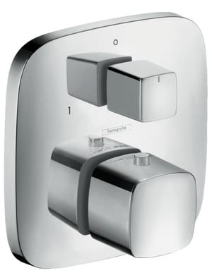 Уценка! Смеситель Hansgrohe PuraVida 15771000 для ванны/душа, термостатический, наружная часть, хром