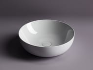 Раковина накладная Ceramicanova Element 420х420х130 круглая, без перелива, цвет: белый CN5024