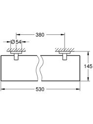 Полка стеклянная Grohe Essentials 40799001