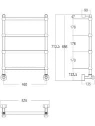 ����������������� ������� Margaroli Sole 442TS-4 (719,5�525) ������, 442TS4604OB