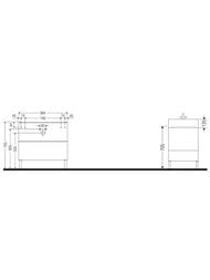 ����� ��� �������� Duravit Brioso (984�459�570) ���������, 2 �����, ����� ������ BR443601022