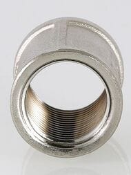 Муфта VALTEC  1/2" латунь никелированная VTr.270.N.0004