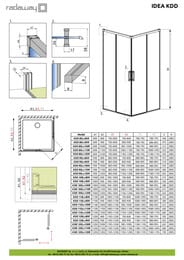 Душевая дверь Radaway Idea KDD 1000L*2005 хром/прозрачн. 387062-01-01L