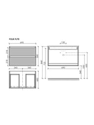 ����� ��� �������� Sancos Folk FL70CP 690�445�500 ���������, � 2-�� �������, ����: ��������