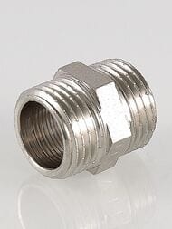 Ниппель VALTEC  1/2" латунь никелированная VTr.582.N.0004