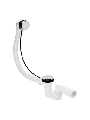 Слив-перелив для ванны PLASTBRNO CHROME полуавтомат, 40/50, L=61см, хром, EVSC150