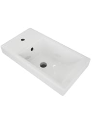 Раковина Cersanit COMO 40 (400х220х145) с одним отверстием, белая UM-COM40/1