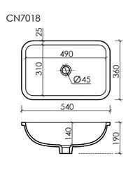 �������� ������������ ����� Ceramicanova Element 540�360�190 ��������� ��� �������,����� CN7018