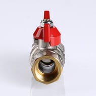 Кран с американкой 1 1/4"ВН VALTEC BASE красная бабочка VT.227.N.07
