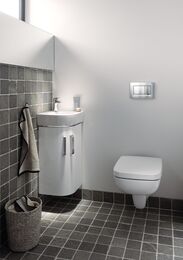 GEBERIT Sigma30 Клавиша смыва, двойной смыв глянцевый хром/декор матовый хром 115.883.KH.1