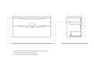 ����� ��� �������� BelBagno MARINO (1200�450�600) Bianco Lucido MARINO-H60-1200-2C-SO-BL-P