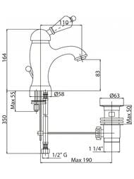 ��������� CEZARES VINTAGE-LSM1-03/24-Sw ��� �����������, ������ ������, ������/����� Swarovski