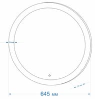 ������� ��������� Rinaldi (645�645) � LED ���������� 6000K � ��������� ������������