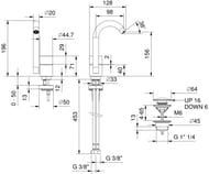 ��������� ��� �������� Fantini AA/27 �� 1 ���������, �������� PVD Matt Gun Metal 33P5Y004F