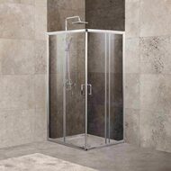 Душевой уголок BelBagno Unique 850-900х850-900х1900 стекло прозрачн/проф.хром UNIQUE-A-2-85/100-C-Cr