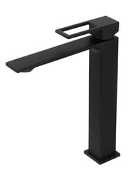 Смеситель на раковину BelBagno LUCE LUC-LMC-NERO-W0 высокий, однозахватный, без д/к, черный матовы — миниатюра 1