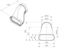���������� BORA Ecotube �������/�������, �� ��������� EFRV/1