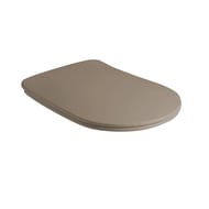 Сиденье для унитаза Kerasan Nolita SLIM 539181 быстросъемное, м/лифт, орех Nocciola matt/петли хром