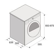 Сушильная машина ASKO Logic T408HD.W (850х595х654) конденсационная, с тепловым насосом, 8 кг, белая