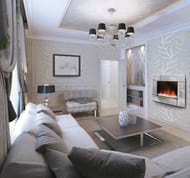 Камин электрический ELECTROLUX EFP/W-2000S (900x560x107), 1/2кВт, настенный, зеркальн., с пультом
