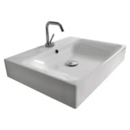 Раковина Kerasan Cento 353001*1 500х450мм, накладная, с отверстием под смеситель, белый
