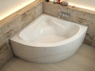 Ванна угловая Estet Аврора (1400х1400) из искусственного камня ФР-00002601