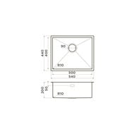 ����� Omoikiri TAKI 54-U/IF-IN (540�440�200) ������������� ������, ����������� ����� 4973046