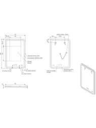 ������� Cersanit LED 051 design pro 550�800 ���������, ���������., Bluetooth KN-LU-LED051*55-p-Os