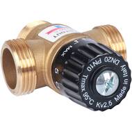 Термостатический смес. клапан STOUT для систем отопления и ГВС 1" НР 35-60°С KV 2,5 м3/ч
