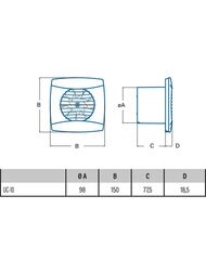���������� Cata UC-10 HYGRO ��������� 110�3/� 26��, ������ ����., ������ �����, �����
