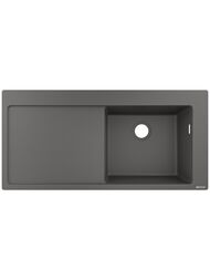 Мойка из гранита Hansgrohe S51 43314290 (1050х500) врезная, отвер.под смес., серый камень — миниатюра 1