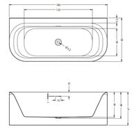 ����� ��������� RIHO DEVOTION B2W 180x80 GLOSSY ��� ������������, ��������, ����������