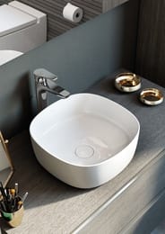 Roca INSPIRA SOFT Умывальник накладной (370х370х169) белый A327502000
