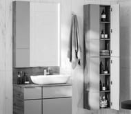 Зеркало AQUATON Мишель 57 1A253902MIX40 570х27х1010мм с подсветкой, сенсор. выкл., алюм. корпус