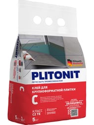 Клей PLITONIT С для крупноформат.плитки и облицовки сложных поверхн.всеми вид.плитки, 5 кг