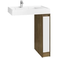 Тумба под раковину AQUATON Лондри20 1A2671K2LHDY0 180x496x882 для стир.машины, дуб кантри/белый (1A267101LHDY0+1A275001LH010)