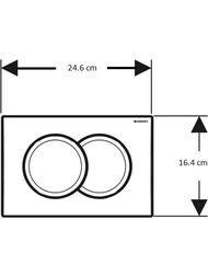 GEBERIT Duofix �������� � �������� Delta01 round, ���� ��������� 458.149.21.2