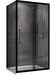 Душевой уголок ABBER Schwarzer Diamant AG30160BH-S100B (1600х1000х1950) стекло 6мм прозрачное/черный — изображение 5