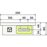 Конвектор внутрипольный Gekon Vent с решеткой UNA H08 L160 T23 (без клапана) GDTL0.00816023/UNA/NV
